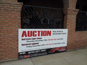 Real Estate and Equipment auction conducted in December of 2013 by Big Red Auctions in Fennville, Michigan